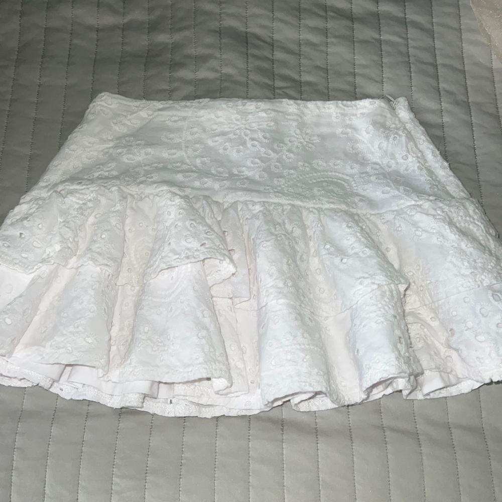 White little ruffled skirt